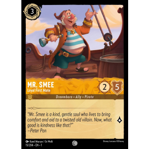 Mr. Smee - Loyal First Mate 15/204 Disney Lorcana TCG The First Chapter