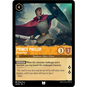 Prince Phillip - Dragonslayer 16/204 Disney Lorcana TCG The First Chapter