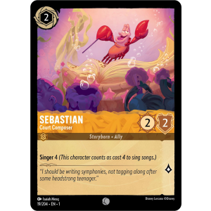 Sebastian - Court Composer 19/204 Disney Lorcana TCG The First Chapter