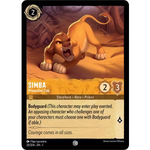 Simba - Protective Cub 20/204 Disney Lorcana TCG The First Chapter