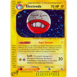 Rare Holo Electrode H7/147 Pokemon TCG E-Card Aquapolis