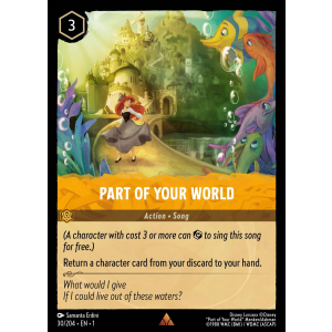 Part of Your World 30/204 Disney Lorcana TCG The First Chapter