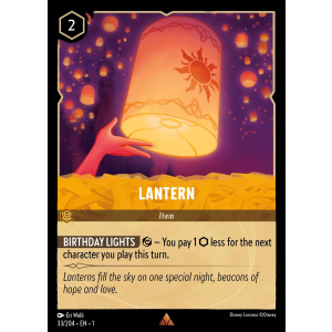 Lantern 33/204 Disney Lorcana TCG The First Chapter