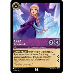 Anna - Heir to Arendelle 35/204 Disney Lorcana TCG The First Chapter