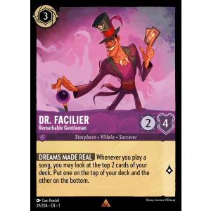 Dr. Facilier - Remarkable Gentleman 39/204 Disney Lorcana TCG The First Chapter