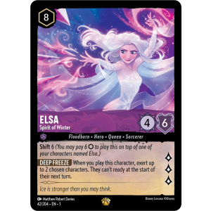 Legendary Elsa - Spirit of Winter 42/204 Disney Lorcana TCG The First Chapter