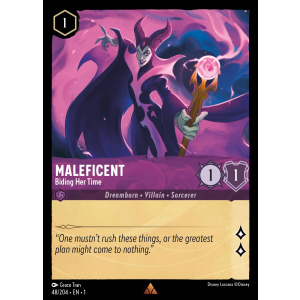 Maleficent - Biding Her Time 48/204 Disney Lorcana TCG The First Chapter