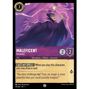 Maleficent - Sorceress 49/204 Disney Lorcana TCG The First Chapter