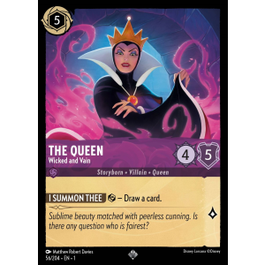 Super Rare The Queen - Wicked and Vain 56/204 Disney Lorcana TCG The First Chapter