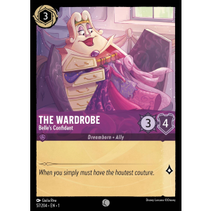 The Wardrobe - Belle's Confidant 57/204 Disney Lorcana TCG The First Chapter