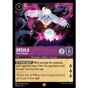 Legendary Ursula - Power Hungry 59/204 Disney Lorcana TCG The First Chapter