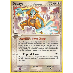 Deoxys 2/17 Pokemon TCG POP POP Series 4