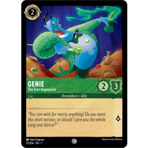 Genie - The Ever Impressive 77/204 Disney Lorcana TCG The First Chapter