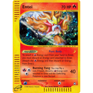 Rare Holo Entei H8/147 Pokemon TCG E-Card Aquapolis