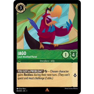 Iago - Loud-Mouthed Parrot 80/204 Disney Lorcana TCG The First Chapter