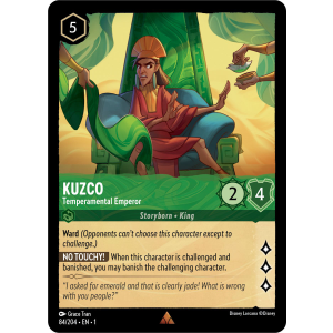 Kuzco - Temperamental Emperor 84/204 Disney Lorcana TCG The First Chapter