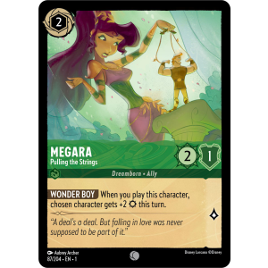 Megara - Pulling the Strings 87/204 Disney Lorcana TCG The First Chapter