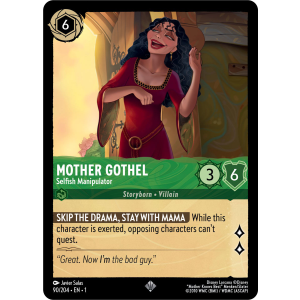 Super Rare Mother Gothel - Selfish Manipulator 90/204 Disney Lorcana TCG The First Chapter