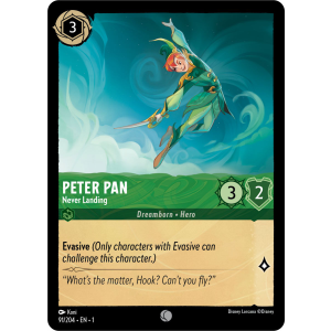 Peter Pan - Never Landing 91/204 Disney Lorcana TCG The First Chapter