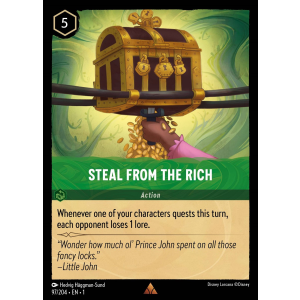 Steal From The Rich 97/204 Disney Lorcana TCG The First Chapter