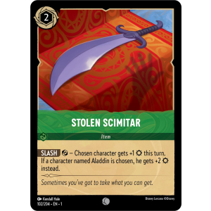 Stolen Scimitar 102/204 Disney Lorcana TCG The First Chapter