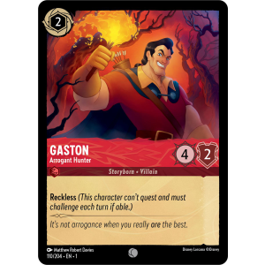 Gaston - Arrogant Hunter 110/204 Disney Lorcana TCG The First Chapter