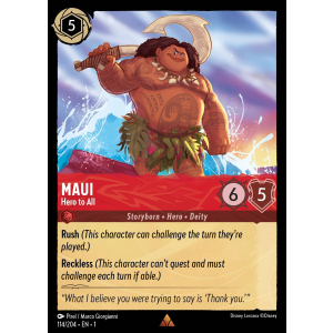 Maui - Hero to All 114/204 Disney Lorcana TCG The First Chapter