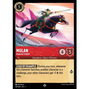 Super Rare Mulan - Imperial Soldier 118/204 Disney Lorcana TCG The First Chapter