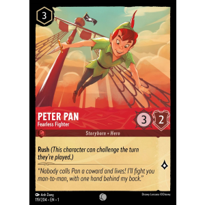 Peter Pan - Fearless Fighter 119/204 Disney Lorcana TCG The First Chapter