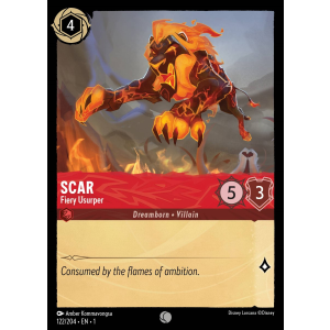 Scar - Fiery Usurper 122/204 Disney Lorcana TCG The First Chapter