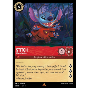 Stitch - Abomination 125/204 Disney Lorcana TCG The First Chapter