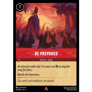 Be Prepared 128/204 Disney Lorcana TCG The First Chapter