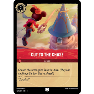 Cut To The Chase 129/204 Disney Lorcana TCG The First Chapter