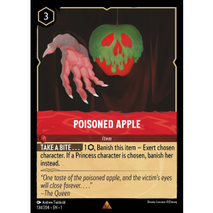 Poisoned Apple 134/204 Disney Lorcana TCG The First Chapter