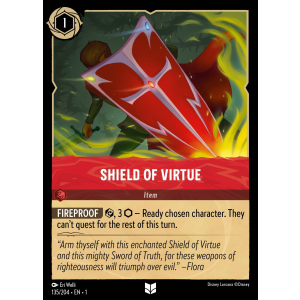 Shield Of Virtue 135/204 Disney Lorcana TCG The First Chapter