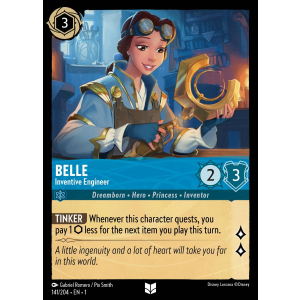 Belle - Inventive Engineer 141/204 Disney Lorcana TCG The First Chapter