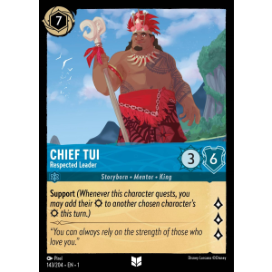 Chief Tui - Respected Leader 143/204 Disney Lorcana TCG The First Chapter