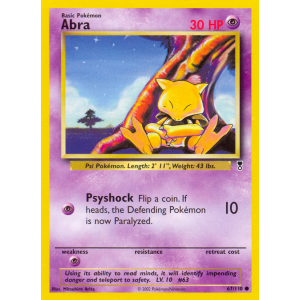 Abra 67/110 Pokemon TCG Other Legendary Collection