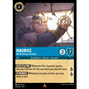 Maurice - World-Famous Inventor 152/204 Disney Lorcana TCG The First Chapter