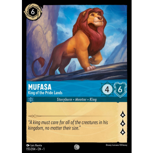 Mufasa - King of the Pride Lands 155/204 Disney Lorcana TCG The First Chapter