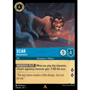 Scar - Mastermind 158/204 Disney Lorcana TCG The First Chapter