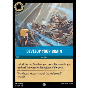 Develop Your Brain 161/204 Disney Lorcana TCG The First Chapter