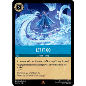 Let It Go 163/204 Disney Lorcana TCG The First Chapter