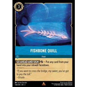 Fishbone Quill 168/204 Disney Lorcana TCG The First Chapter