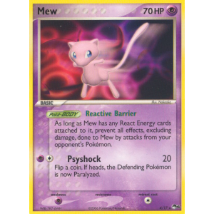 Mew 4/17 Pokemon TCG POP POP Series 4