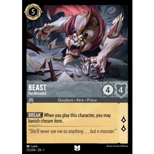 Beast - Hardheaded 172/204 Disney Lorcana TCG The First Chapter