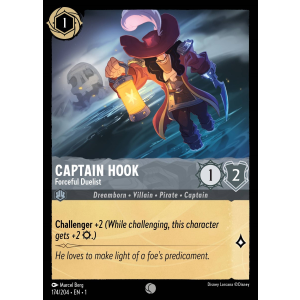 Captain Hook - Forceful Duelist 174/204 Disney Lorcana TCG The First Chapter