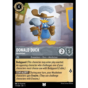 Donald Duck - Musketeer 177/204 Disney Lorcana TCG The First Chapter