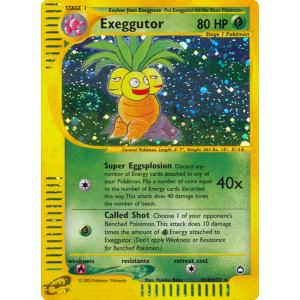 Rare Holo Exeggutor H10/147 Pokemon TCG E-Card Aquapolis