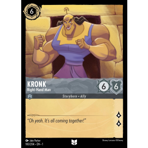 Kronk - Right-Hand Man 183/204 Disney Lorcana TCG The First Chapter